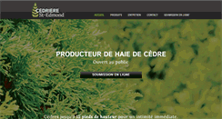 Desktop Screenshot of haie-cedre.ca